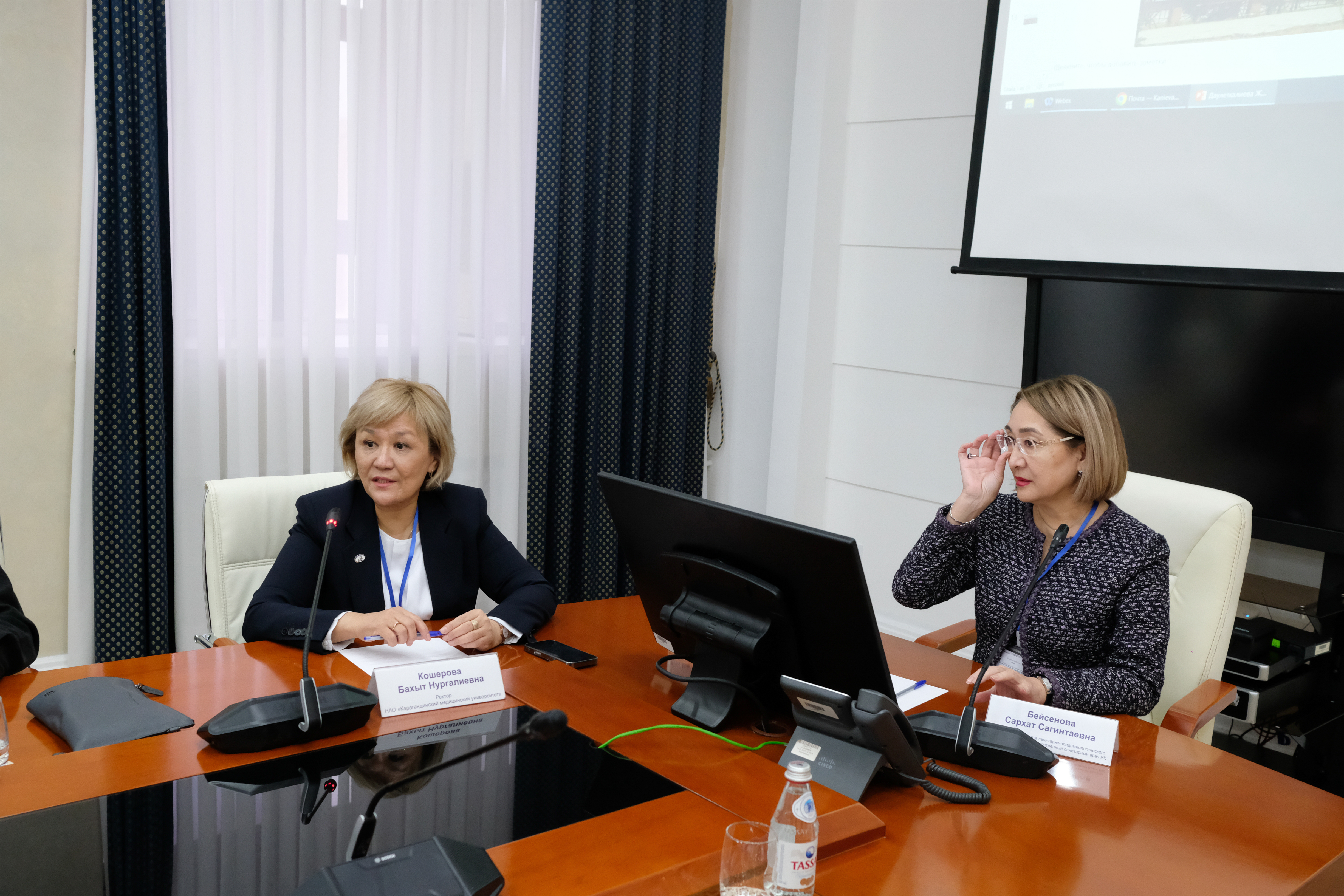 Рабочая встреча главного государственного санитарного врача РК в НАО «Карагандинский медицинский университет»