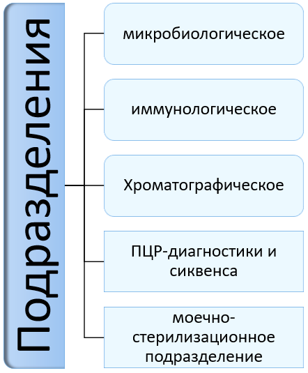 Подразделения лаборатории